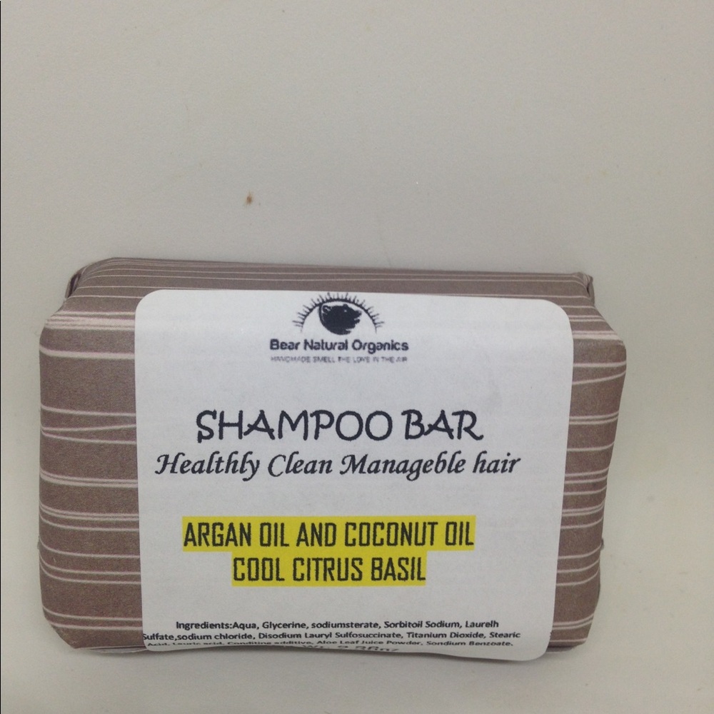 Shampoo Bar with Argan and Coconut Oil Citus Basil